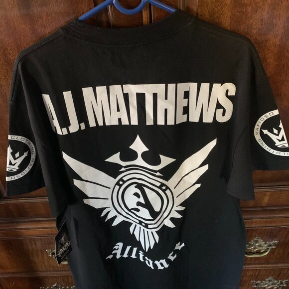 Men's Size Lg "Mafioso" Brand SS T-Shirt Black with Awesome Designs New w/ Tags - Picture 2 of 11